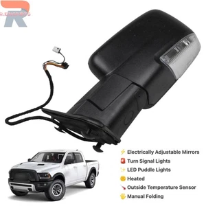 Left Driver Power Heated+LED Signal Side Mirror for  Ram 2500 2013-2018 - Bild 1 von 15