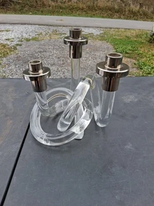 Dorothy Thorpe Lucite Brezel Kerzenhalter - Bild 1 von 24