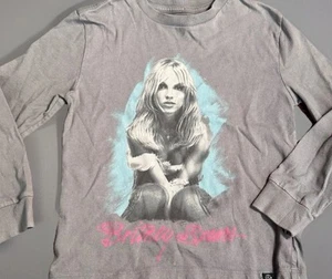 Langarmshirt Mädchen klein (7/8) grau Britney Spears Rundhalsausschnitt - Bild 1 von 10