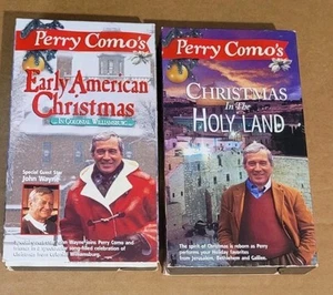 2 Perry Como's (VHS) - Early American Christmas / Christmas in the Holy Land lot - Picture 1 of 4
