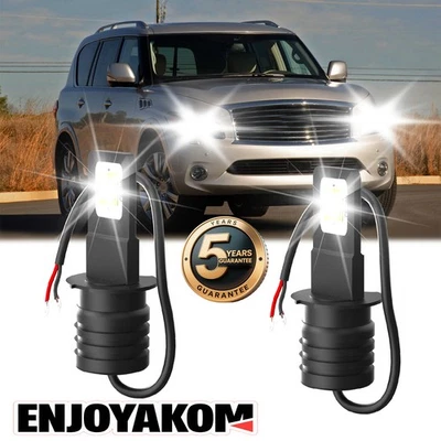 Combo bombilla antiniebla LED de alta potencia 6000K 2 piezas para Infiniti QX56 2004-2010 Foto 1 de 4