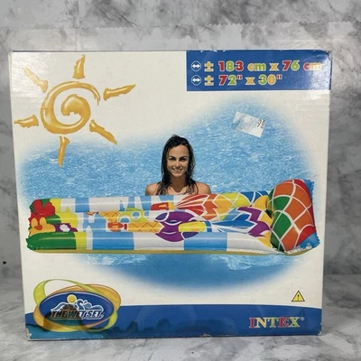 Intex The Wet Set Mat 2007 72"x30" Vinyl NIB Inflatable Pool Float 58715 - Image 1 of 4