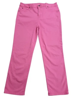 Pantalones de mezclilla elásticos de tiro alto rosa Miracle Body para mujer talla 16 Foto 1 de 4