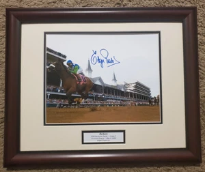 Barbaro Kentucky Derby Remote Finish Photo Signed Framed 8" x 10" Edgar Prado - Picture 1 of 2