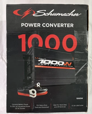 Schumacher 1000 Watts Power Converter PC-1000 - Black 120V AC NEW - Image 1 of 4