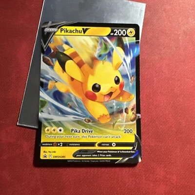 Pikachu V - SWSH285 - Pokemon Promo Sword & Shield Ultra Rare Holo Card NM - Image 1 of 2