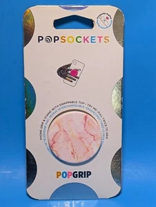 Popsockets Peach Marble Swappable Top Phone Grip Popsocket Pop Socket - Zdjęcie 1 z 2