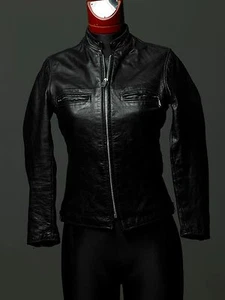 Vintage BROOKS GOLD Label Cafe Racer Steerhide Leather Jacket 60s Patina 32 (i) - Picture 1 of 7