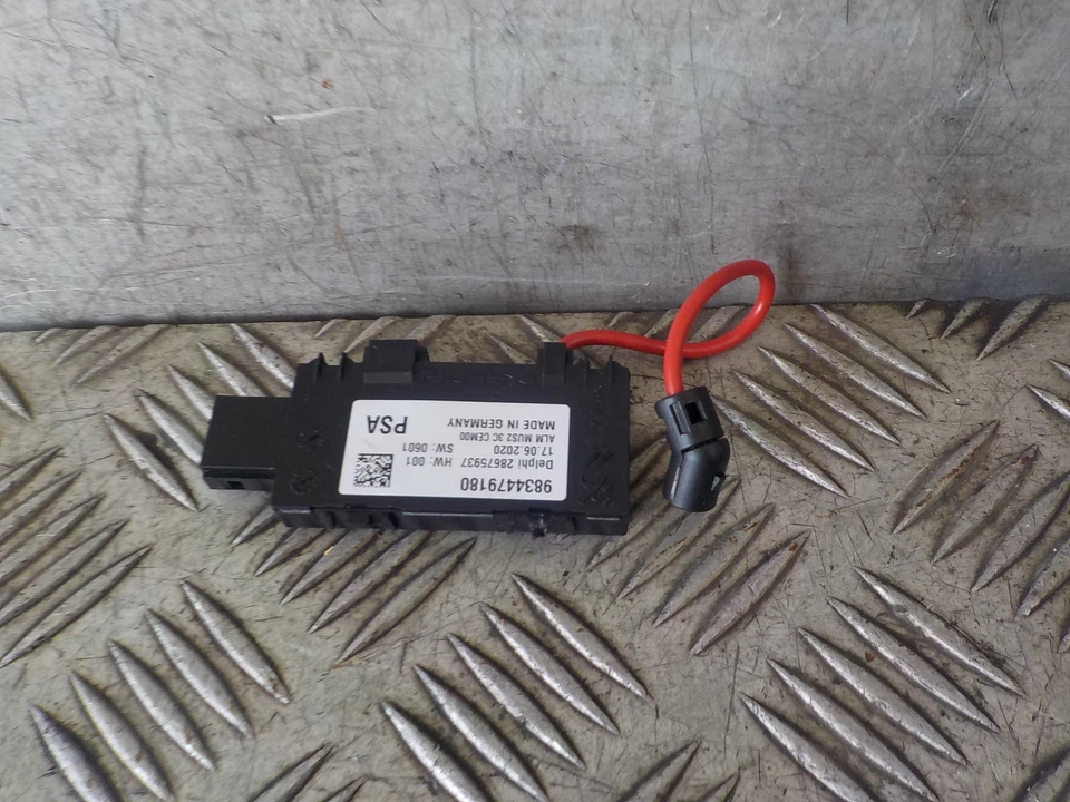 VAUXHALL CORSA F ANTI THEFT ALARM MODULE ECU 2019-2022 9834479180 — 第 1/4 张图片