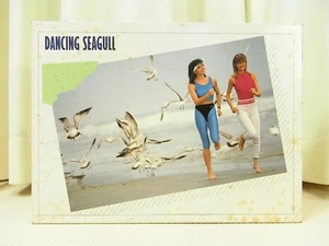 NOS 80's retro 500pcs jigsaw puzzle "Dancing Seagull" Leotard running girl Japan - Picture 1 of 4