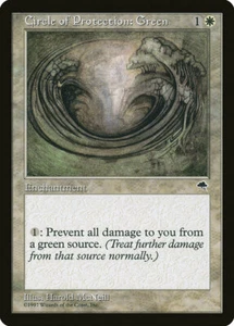 4 Circle of Protection: Green 4x x4 - LP - Tempest - SPARROW MAGIC mtg - Imagen 1 de 1