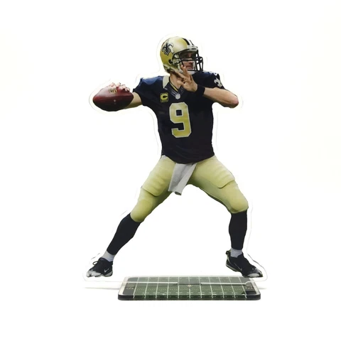 Drew Brees Stand-up Figure - #9 of New Orleans Saints Throws the Ball Ornament Cover