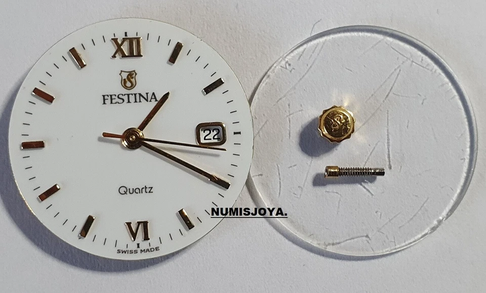 WORKING LADIES FEAST GOLD QUARTZ WATCH CROWN DIAL MACHINE. - Imagem 1 de 2