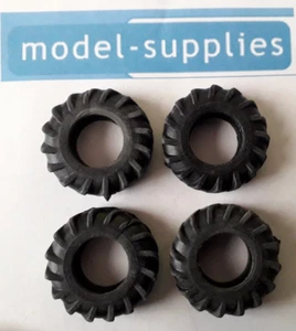 Matchbox Kingsize K5 Trailer - Repro Hollow Fit Tyres  - 29mm O/D - Pack of 4 - Picture 1 of 2