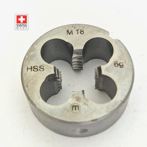 Herramientas de roscado métricas Manigley Hand Die M18 x 2 DIE DERECHO - Imagen 1 de 6