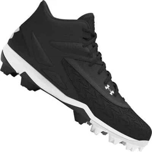 Under Armour Leadoff Mid 3.0 Men's Baseball Cleats Black 3027446 - Picture 1 of 2
