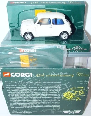 Corgi Toys 1:36 MORRIS MINI COOPER 40th ANNIVERSARY "ENGLISH WHITE" Car MIB`01! - Image 1 of 4