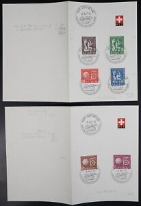 MayfairStamps Switzerland FDC 1967 International Travel Bureau Combo 2 Cards aaj