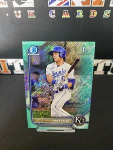 2022 Bowman Prospects Aqua Shimmer Luca Tresh /125 #BP-136 1st Kansas City - Bild 1 von 2