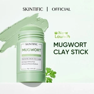 SKINTIFIC - Mugwort Acne Clay Stick 40g - Picture 1 of 4
