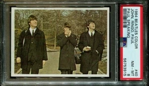 PSA 8 Paul McCartney Rookie Card 1964 Beatles Color #40 Topps John Lennon Ringo - Picture 1 of 1