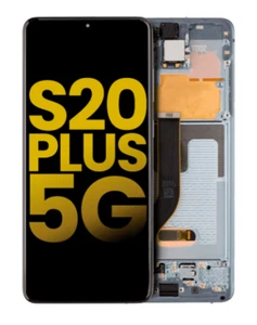 OLED Assembly With Frame Compatible For Samsung Galaxy S20 Plus 5G Cloud Blue - Picture 1 of 8