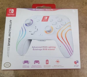 PDP Afterglow Wave Wireless Pro Controller Full Motion Nintendo Switch RGB Color - Bild 1 von 3