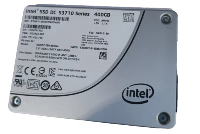 Intel DC S3710 Series 400GB SSD MLC 2.5" 6Gb/s SATA SSDSC2BA400G4 Solid State Dr - Image 1 of 3