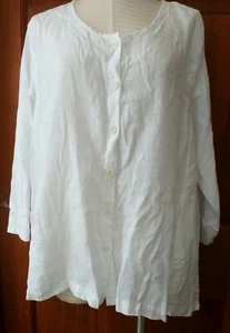FLAX Designs Urban II Cardigan 3G NWT Side Street Cardigan WHITE - Picture 1 of 7