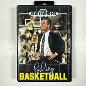 Pat Riley's Basketball Sega Genesis, 1990 - Gioco, custodia, manuale testato - Foto 1 di 7