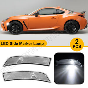Clear Lens LED Bumper Side Marker Lights for 2022-up Toyota GR86 Subaru BRZ Hot