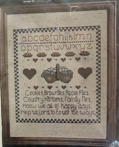 Alma Lynne Country Kitchens Counted Cross Stitch Kit 40-42 8" x 10" - Picture 1 of 3