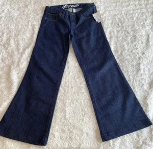 YMI Premium 3 Regular Dark Wash Blue Denim Shinny Sparkly Glitter Retro Jean NWT - Picture 1 of 9