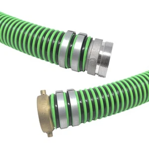 1-1/2" Green EPDM Suction Hose Assembly, Female Pin Lug x Male Pin Lug, 50 PS... - Picture 1 of 1