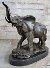 Solid Bronze Elephant Sculpture 