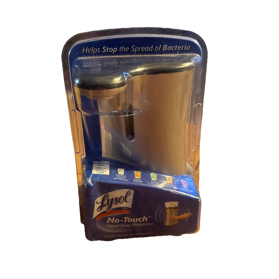Lysol No Touch Automatic Hand Soap Dispenser Silver Discontinued NEW  - Image 1 of 4