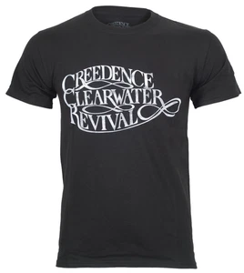 Creedence Clearwater Revival T Shirt Black Vintage Logo CCR Official New S To 2X - Picture 1 of 9