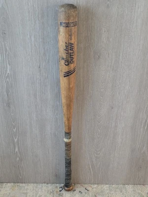 Винтажная деревянная софтбольная бита deBeer Clincher Outlaw W1510C 34/29 декор с нагрузкой на конец - Изображение 1 из 4