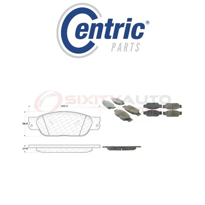 Centric Posi Quiet Disc Brake Pads w Shims for 2002-2005 Ford Thunderbird ka Foto 1 de 4