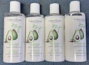 4 Original Crabtree & Evelyn AVOCADO Olive & Basil Body Lotions 8.5 Oz Ea - Picture 1 of 2