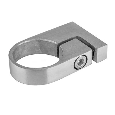 COSCH EDELSTAHL Edelstahl Rohrschelle, Rohrhalter verstellbar für Ø 33,7, Ø 42,4, Ø 48,3 mm