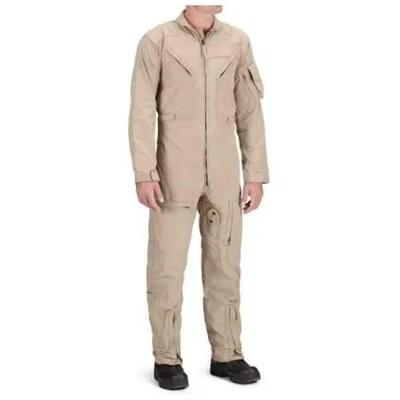 Propper Coverall Flyers CWU 27P 38L Beige AFTAN Zipper Front Sleeve Pocket - Image 1 of 4