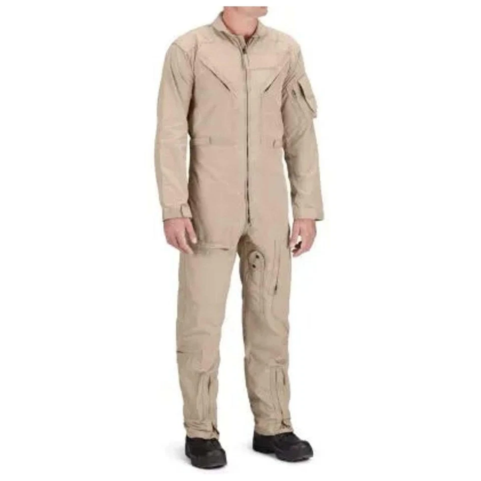 Propper Coverall Flyers CWU 27P 38L Beige AFTAN Zipper Front Sleeve Pocket - Image 1 of 4