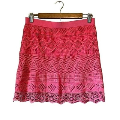 Linda Mini Falda Rosa Crochet Fiesta Cóctel Fecha Noche Chica Foto 1 de 4