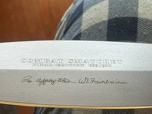 BOKER GERMANY Final Edition Applegate-Fairbairn Combat Smatchet w/ Sheath 63/500 - Picture 1 of 4