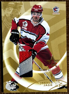 2002-03 IN THE GAME BAP ALL-STAR EDITION GOLD GAME-USED JERSEY JAROMIR JAGR 1/1