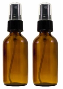 2oz Amber Glass Bottle w/ Black Spray Cap - Multi-packs - Picture 1 of 7