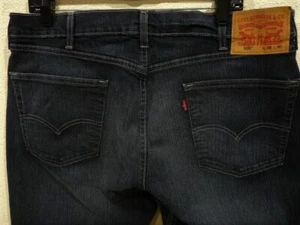 Jeans scuri elasticizzati Levi's 505 aderenti regolari 38 x 30 (attuale 37 x 30) ottime condizioni - Foto 1 di 4