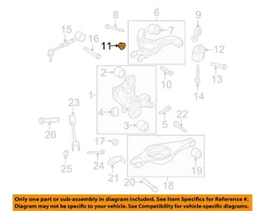 FORD OEM 08-23 Aviator Suspension Components-Upper Cntrl Arm Nut W520517S440 - Picture 1 of 2