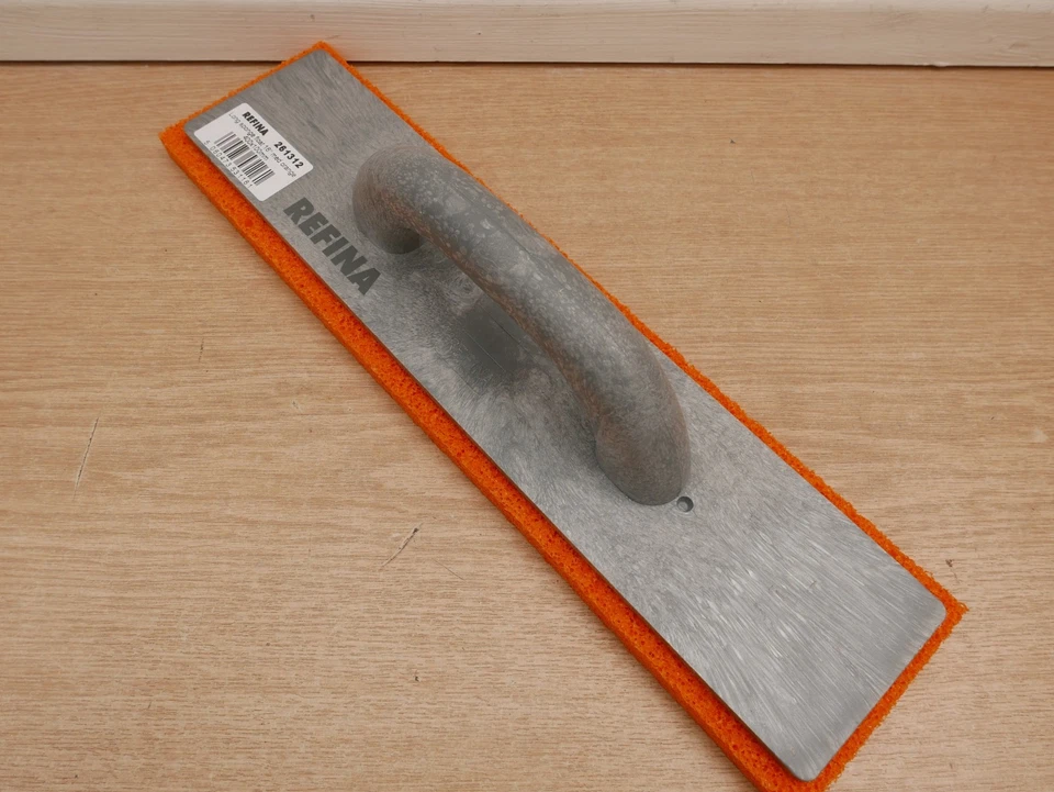 REFINA 16" 400MM x 100MM LONG PLASTERING MEDIUM ORANGE SPONGE FLOAT 261312 - Image 1 of 1